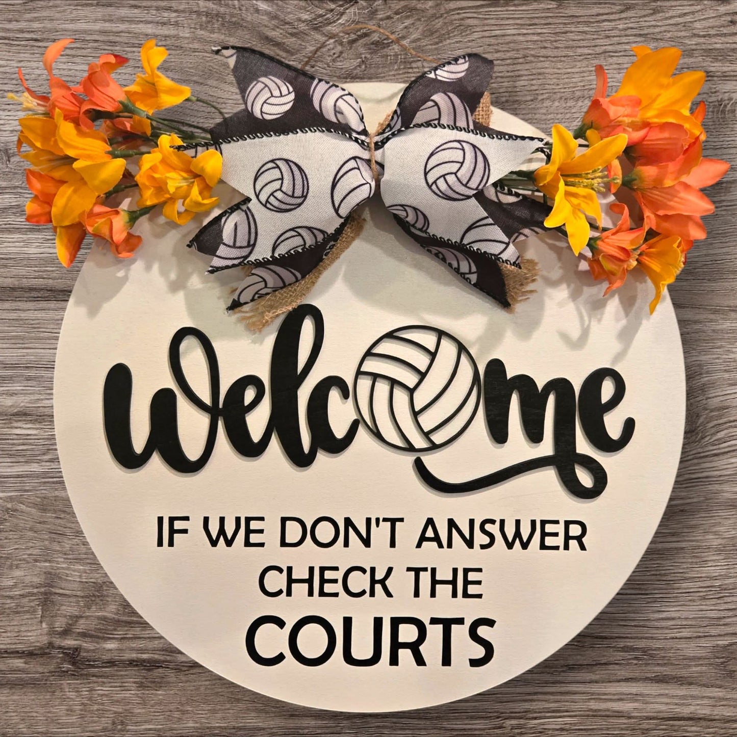 Volleyball Door Hanger
