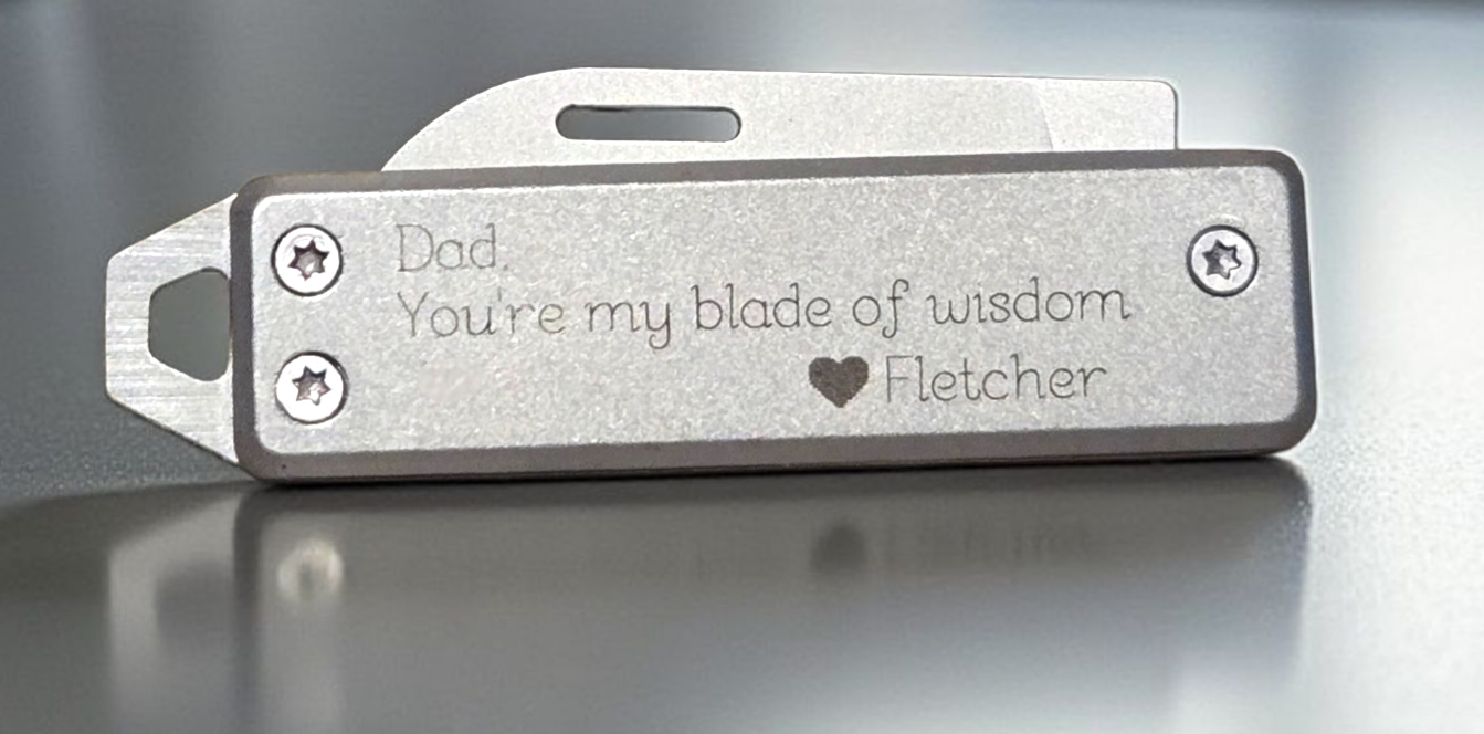 Stainless steel pocketknife keychain