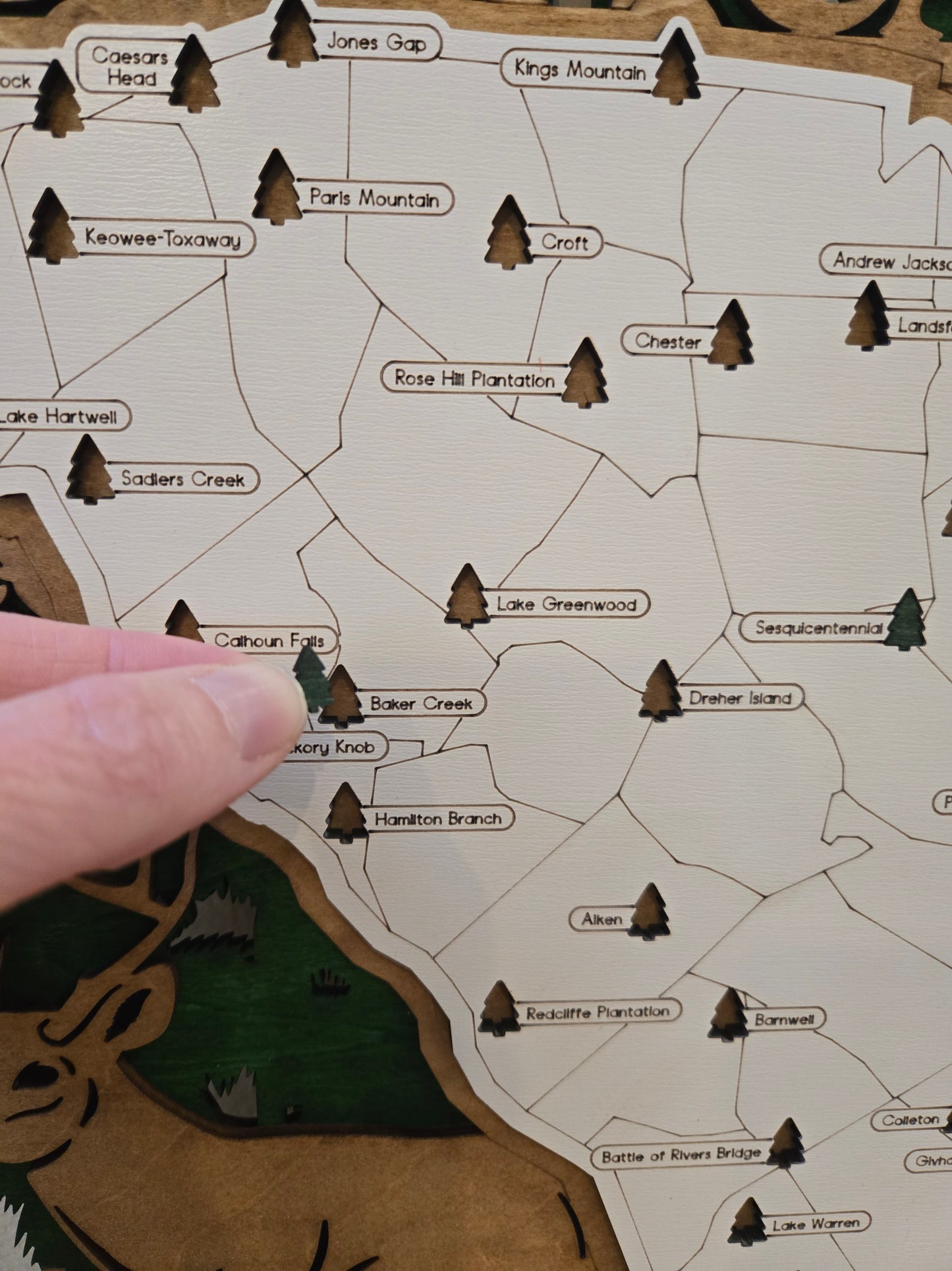 South Carolina State Park Map