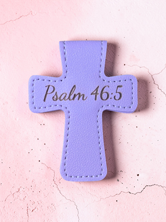 Magnetic Leather Cross Bookmark