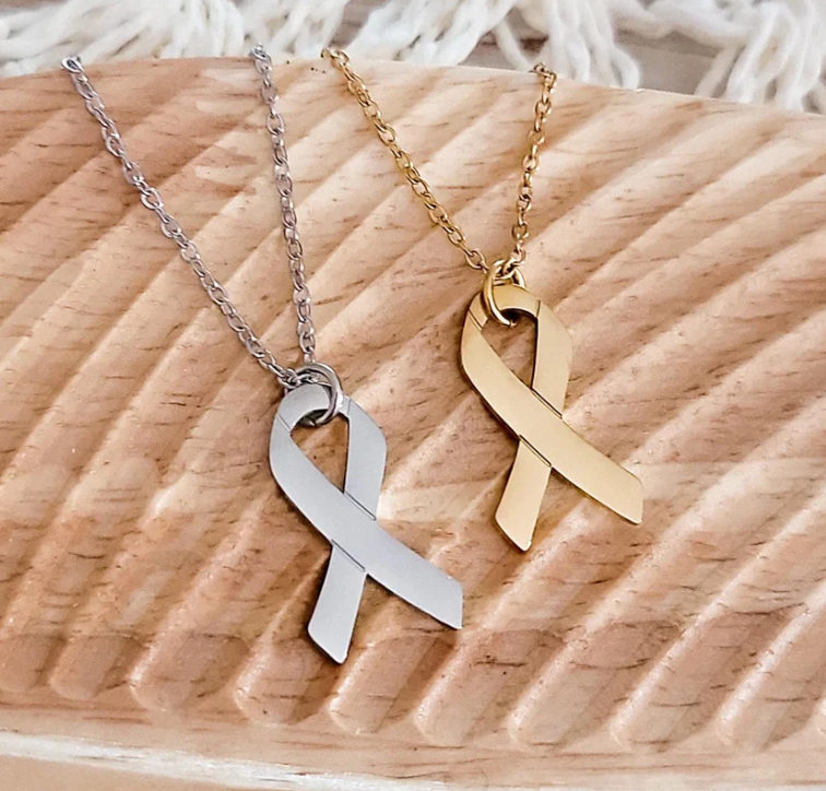 Awareness Ribbon Charm Necklace