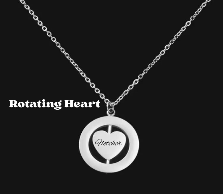 Rotating Heart Necklace