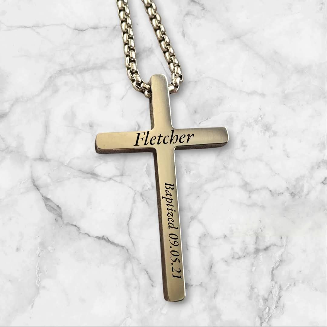 Large cross necklace