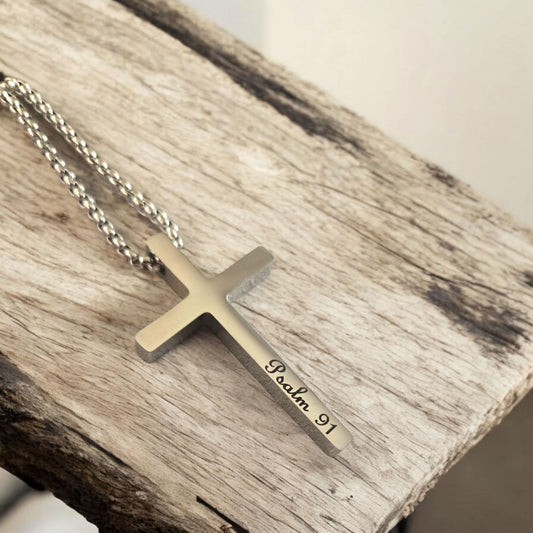 Large cross necklace