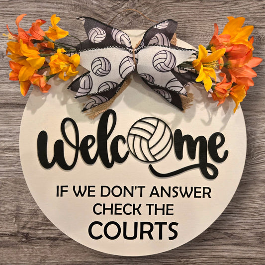 Volleyball Door Hanger