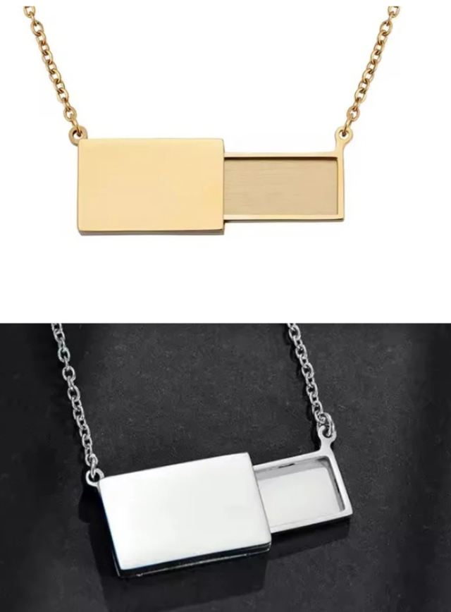 Postcard necklace