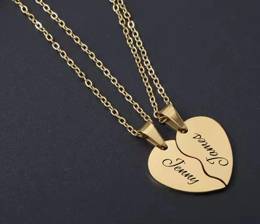 Split Heart Necklace