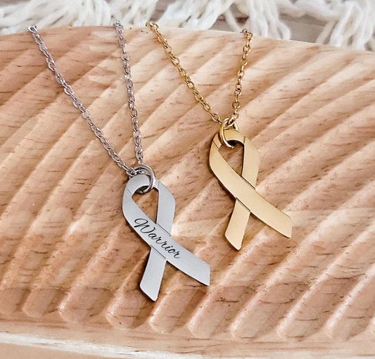Awareness Ribbon Charm Necklace