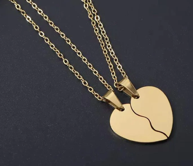 Split Heart Necklace