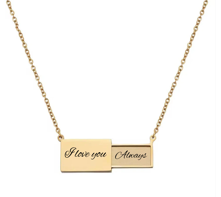 Postcard necklace