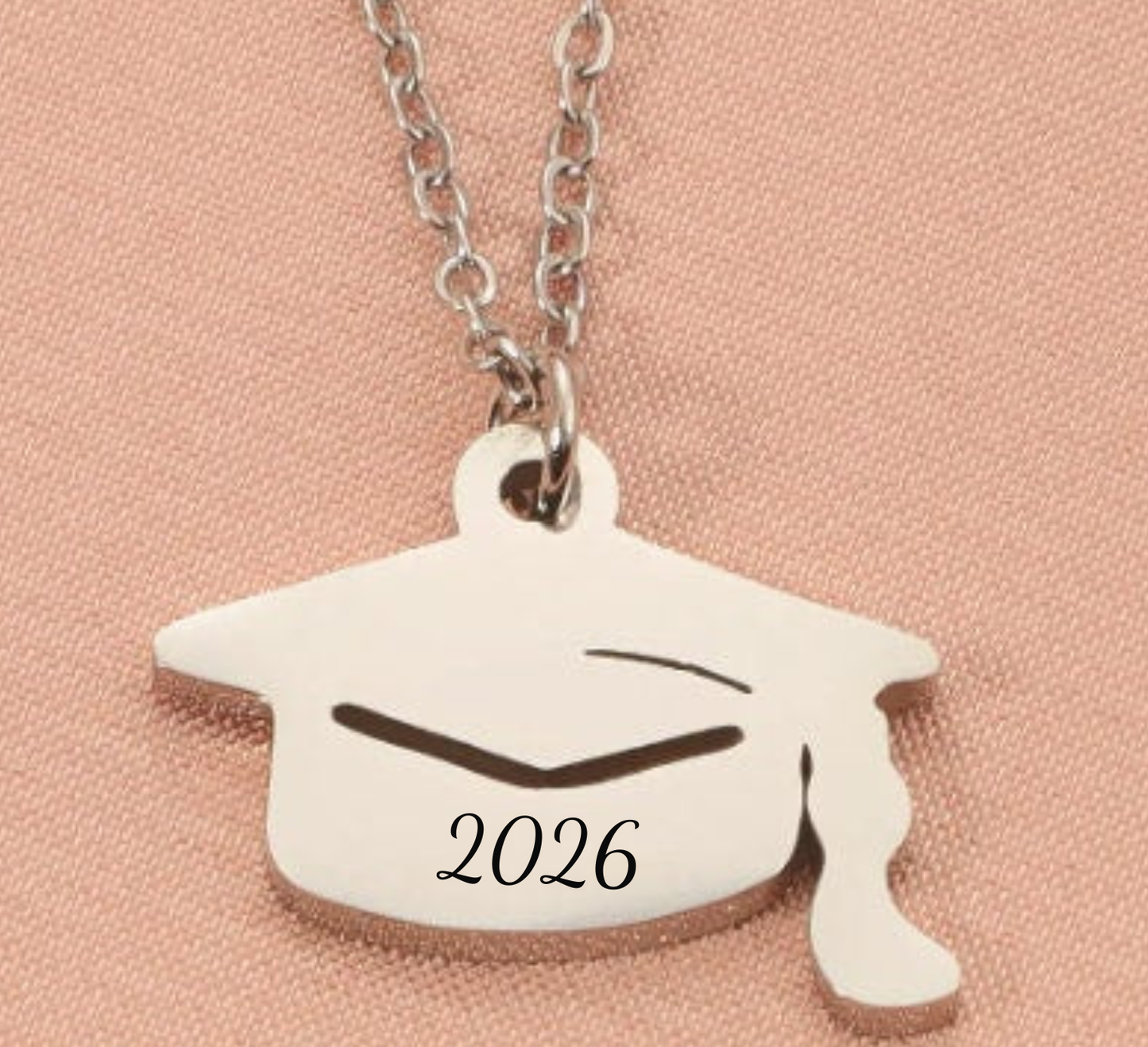 Graduation Cap Charm Necklace