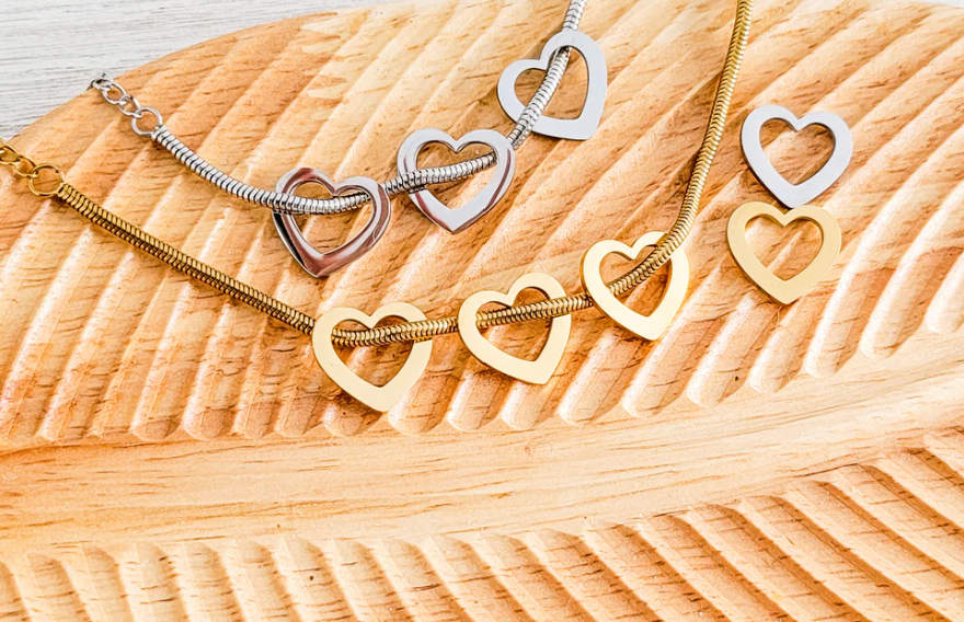 Heart Charm Bracelet
