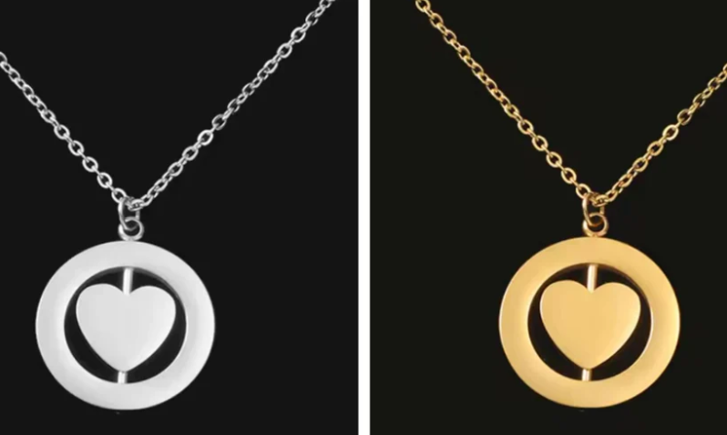 Rotating Heart Necklace